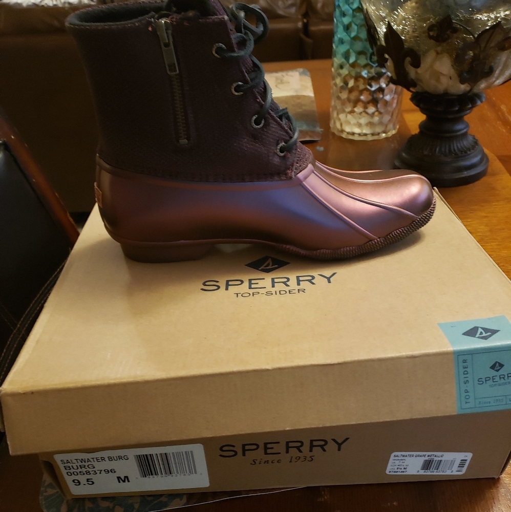 Metallic Sperry Boots
